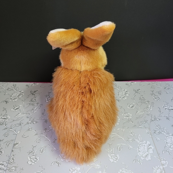 Miyoni by Aurora Angora Rabbit 10" Plush Brown sitting stuffed animal - Picture 5 of 7